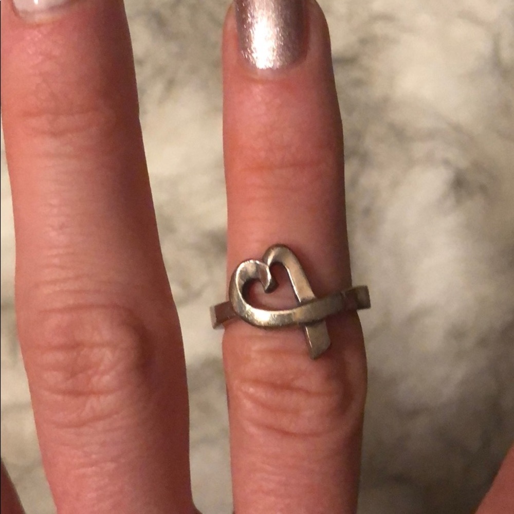 Tiffany&Co Open Loving Heart Ring - Picture 2 of 3